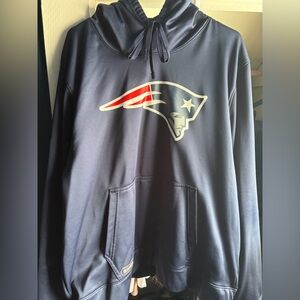 New Era Navy Hoodie with Patriotic Logo sz xxl